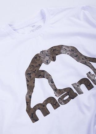 Мужская футболка manto camo унисекс манто boxing wrestling muay thai белая