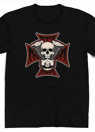 Мужская футболка west coast choppers logo унисекс вест кост чоперс черная