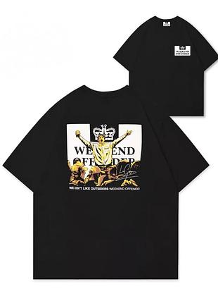Футболка weekend offender casual logo унисекс виккенд кежуал