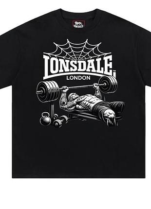 Футболка lonsdale london spider fight logo унисекс лонсдейл черная