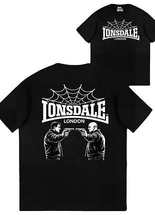 Футболка lonsdale london spider fight logo унисекс лонсдейл черная
