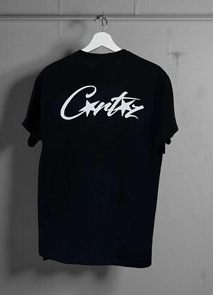Мужская футболка corteiz logo унисекс кортеиз кортез черная