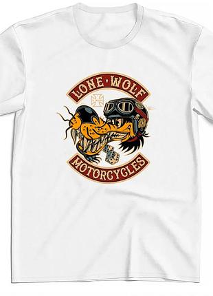 Мужская футболка west coast choppers logo унисекс вест кост чоперс белая