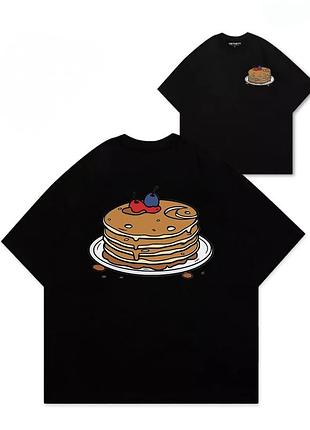 Футболка carhartt logo унисекс кархарт черная