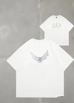Чоловіча футболка gap original logo унісекс-геп біла