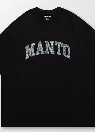 Мужская футболка manto унисекс манто boxing wrestling muay thai черная