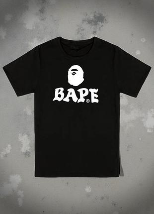 Мужская футболка bape a bathing ape baby milo унисекс бейп черная