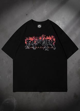 Мужская футболка thrasher magazine logo унисекс трешер черная