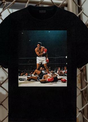 Мужская футболка mike tyson унисекс манто manto fight boxing ufc mma wrestling muay thai черная