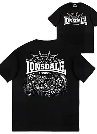 Футболка lonsdale london spider fight logo унисекс лонсдейл черная