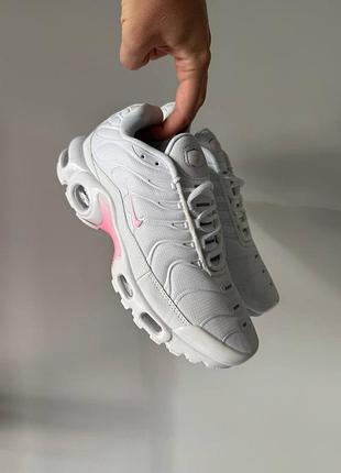 😍 жіночі кросівки nike air max tn white / pink