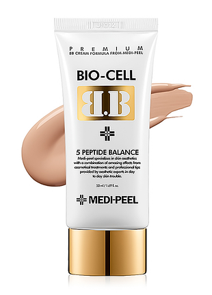 Вв-крем с пептидами medi-peel bio-cell bb cream (50 мл) - идеальный тон и уход (340616)