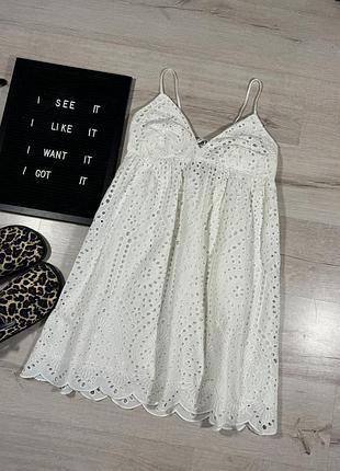 Міні сукня з прошви h&m