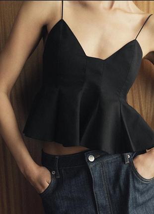Топ zara натуральна бавовна