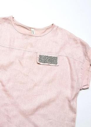 Блуза льняная в бохо стиле new collection, италия.