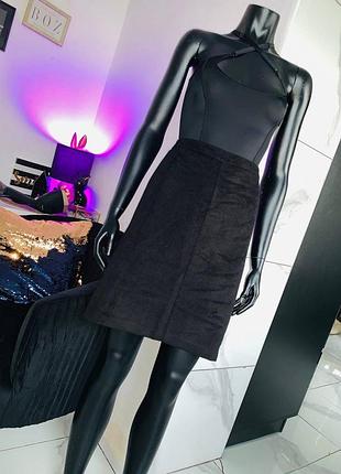 Черная юбка m&s collection, размер uk 14