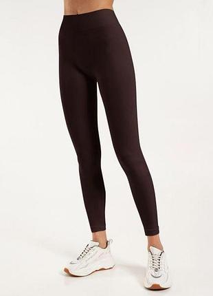 Бесшовные леггинсы из микрофибры giulia leggings 02 chocolate, l/xl