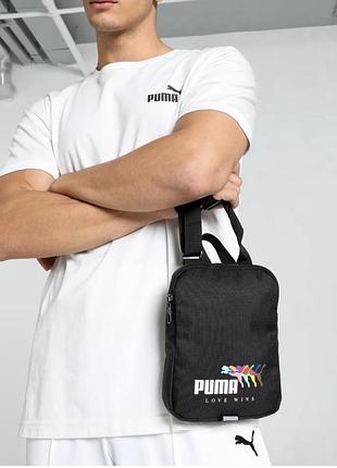 Чорна сумочка крос боді месенджер  puma