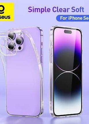Чохол прозорий tpu baseus для iphone 16 pro