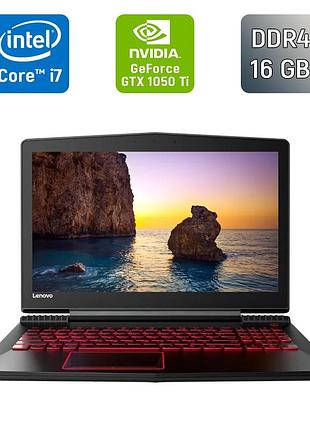 Ігровий ноутбук б-клас lenovo legion y720-15ikbn / 15.6" (1920x1080) ips / intel core i7-7700hq (4 (8) ядра по 2.8 - 3.8 ghz) / 16