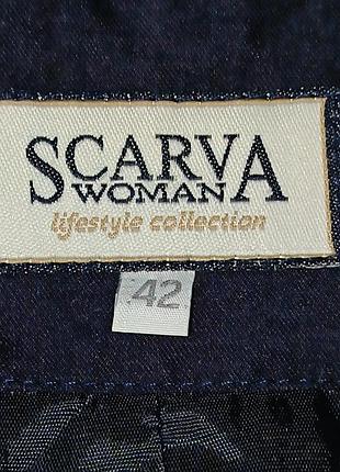 Scarva, р.42 женский жилет жилетка темно синий цвет, из хлопка винтажные коллекции