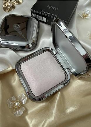 Хайлайтер glitter baked face highlighter kiko milano, 6 г