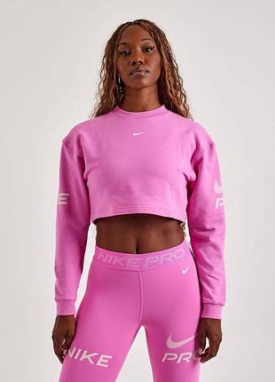 Жіночий кроп світшот nike pro оригінал з нових колекцій.