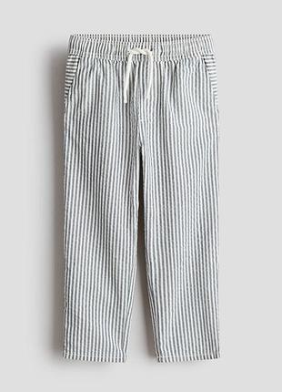 H&amp;m легкие фактурные брюки 140