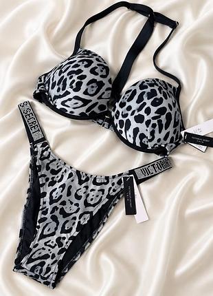 Купальник роздільний зі стразами victoria’s secret оригінал
