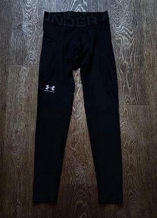 Черные мужские спортивные компрессионные лосины under armour размер s