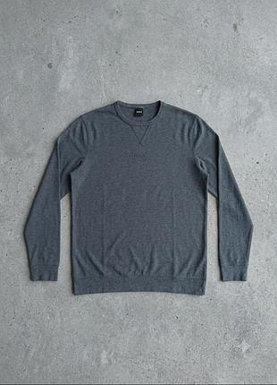 Мужской свитшот boss (hugo boss) - dark grey