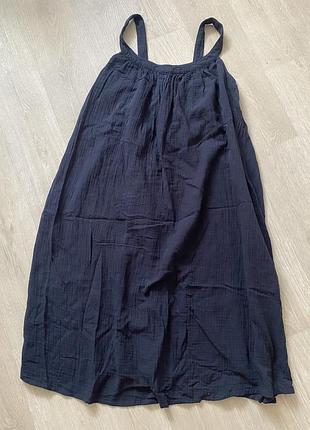 Сарафан муслин черный l xl