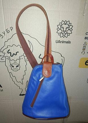 Genuine leather рюкзак мini сумка шкиpный женский оригигинал как новый