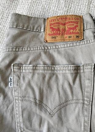 Levi's 541 athletic fit w30 l30 мужские джинсы бежевые