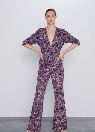 Летний костюм комплект блуза и брюки zara
