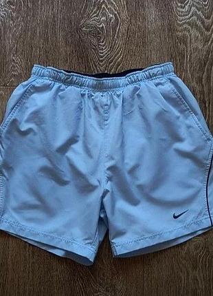 Голубые мужские спортивные шорты nike pro combat размер m