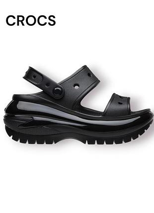 Босоножки женские crocs mega crush sandal black