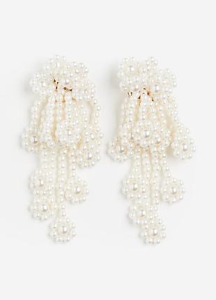 Сережки з перлинами h&m