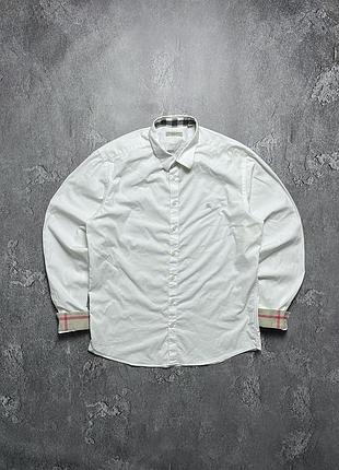 Рубашка burberry барберри big logo check в клетку old money олд мани size l размер л