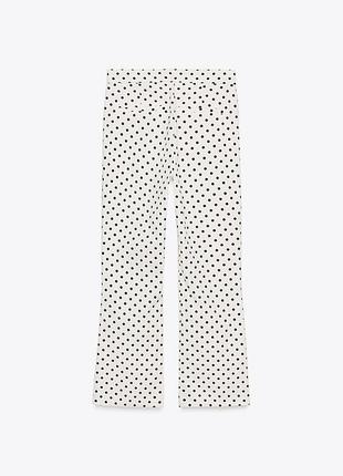 Капрі в горох штани mini flare zara