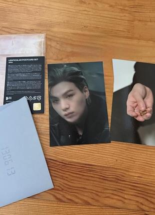Bts suga юнгі лімітовані колекційні листівка та лентикуляр