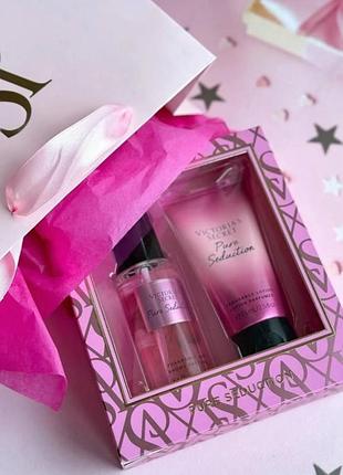 Вікторія сікрет подарунковий набір міст та лосьйон victoria’s secret pure seduction