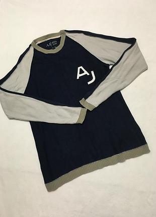 Винтажный свитер armani jeans оригинальный толстовка кофта