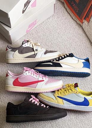 Кросівки jordan 1 low x travis scott