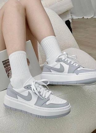 Кросівки nike air jordan 1 elevate low wolf grey