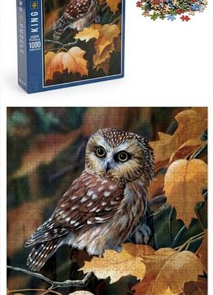 ​🦉🍂 новый пазл bits and peeces "сова в осеннем листе" (1000 деталей) ✨