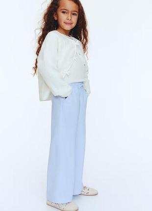 Лляні штани h&m для дівчинки 4
