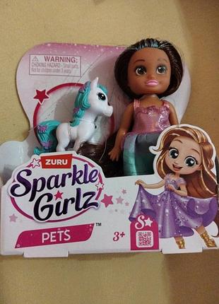 Міні-лялька zuru sparkle girlz pets принцеса з єдинорогом