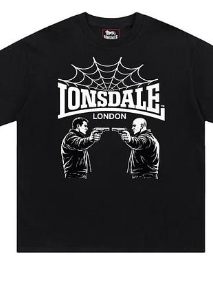 Футболка lonsdale london spider fight logo унисекс лонсдейл черная