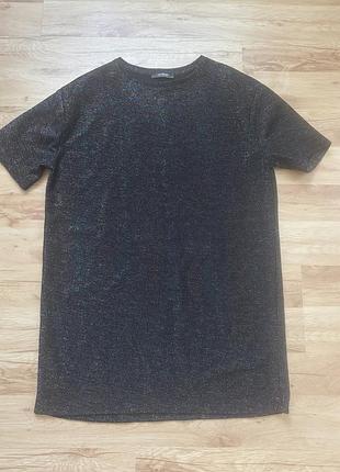 Сукня футболка zara , блискуча